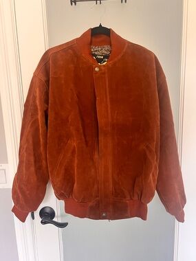 Vintage 1990s Bomber Jacket~ Paisley Lining Large